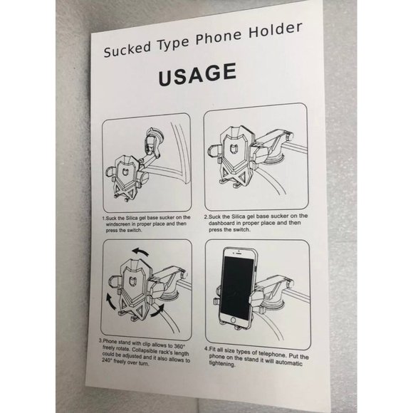 Manords Luxury Edition Phone Holder for Car, Universal Long Neck Car Mount - Picture 4 of 8